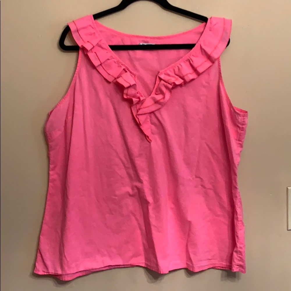 Old Navy XXL Split V-neck Ruffle Tank